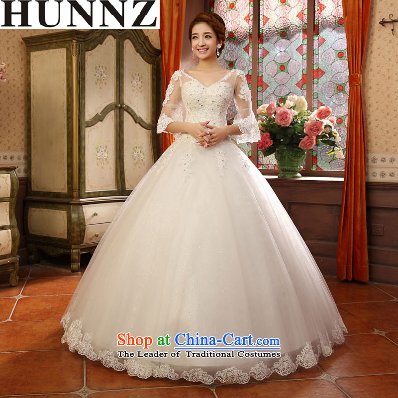 2015 princess Skirt holding HUNNZ gauze, V-Neck Strap bride red white, wedding Sau San White?XL