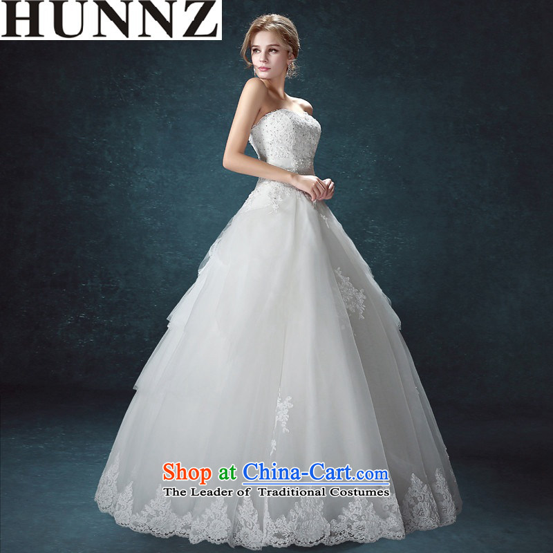 Hunnz long-won by 2015 and chest straps is simple and stylish large Sau San bride wedding white L,HUNNZ,,, shopping on the Internet