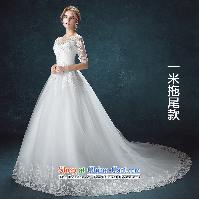 2015 Long dresses HUNNZ slotted shoulder the new simple and stylish large Korean straps wedding bride tail S,HUNNZ,,, shopping on the Internet