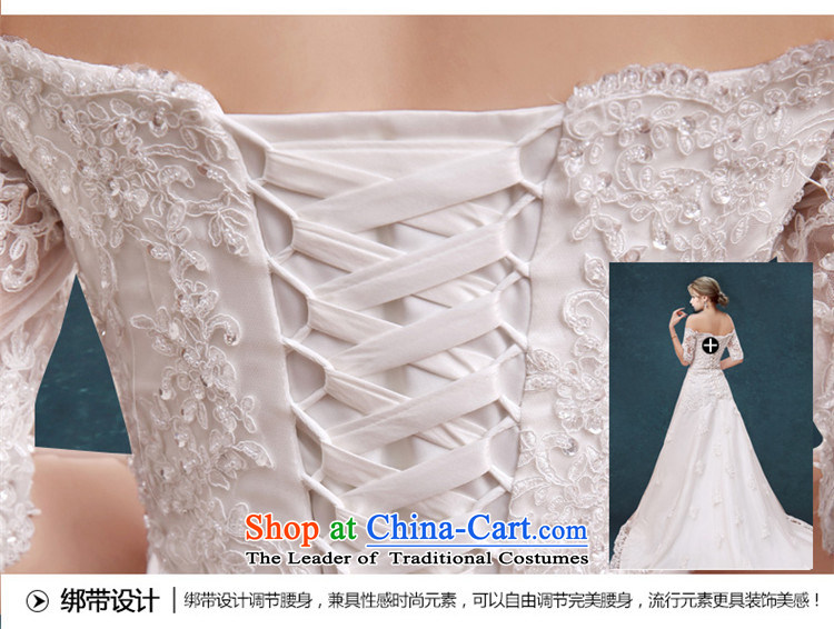 2015 Small tail HUNNZ slotted shoulder strap white palace style bride wedding minimalist White XXL pictures for larger, prices, brand platters! The elections are supplied in the national character of distribution, so action, buy now enjoy more preferential! As soon as possible.