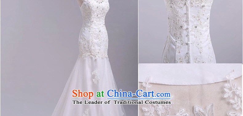 Hirlet lin CHU new stylish 2015 crowsfoot wedding dresses temperament and chest long tail Korean lace large bride Sau San video thin white wedding pictures, prices, S brand platters! The elections are supplied in the national character of distribution, so action, buy now enjoy more preferential! As soon as possible.