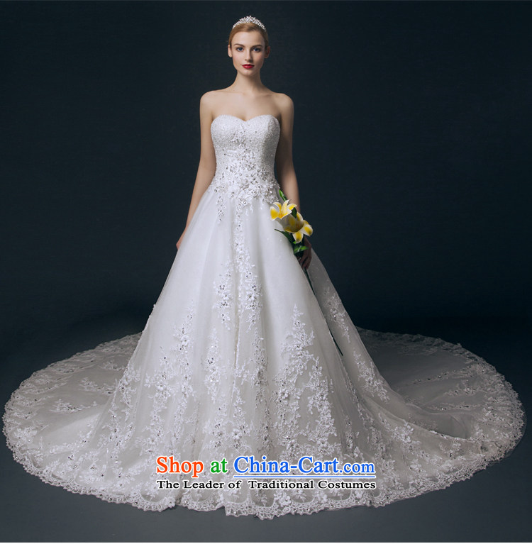 Hirlet Lin 2015 Autumn New) palace wedding Foutune of video large thin wedding dress Korean citizenry White gauze wedding gown nail-ju long tail Large and white 10 pictures, prices, brand platters! The elections are supplied in the national character of distribution, so action, buy now enjoy more preferential! As soon as possible.