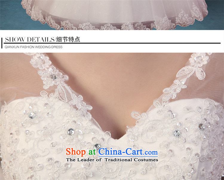 Hannizi 2015 stylish and simple Sau San lace V-Neck Korean bon bon skirt bride wedding White XL Photo, prices, brand platters! The elections are supplied in the national character of distribution, so action, buy now enjoy more preferential! As soon as possible.