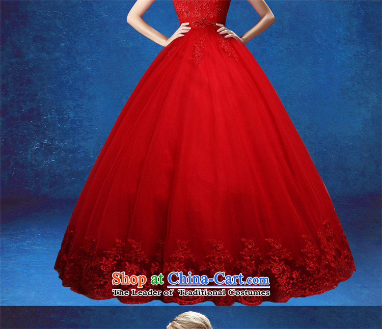 Hunnz long 2015 is simple and stylish palace style banding bon bon skirt V-Neck bride wedding red S picture, prices, brand platters! The elections are supplied in the national character of distribution, so action, buy now enjoy more preferential! As soon as possible.