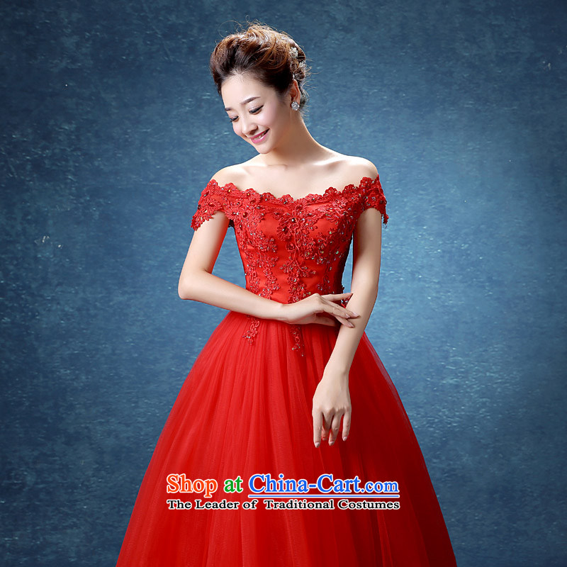 The knot True Love 2015 new autumn red wedding lace large wedding dresses Sau San marriages bows in long red XL, Chengjia True Love , , , shopping on the Internet