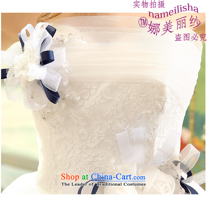 The beautiful yarn and chest to wedding lace Sau San tie marriages characteristics in the upper part of the fashionable lace Princess floor 2015 new direct photography white customizable, the beautiful yarn (nameilisha) , , , shopping on the Internet