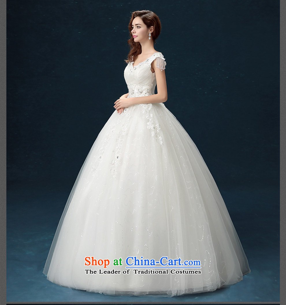 Jiang wedding dresses seal 2015 autumn and winter Korean word shoulders bride wedding dress skirt white lace foutune straps to align the large bon bon skirt female white M wedding pictures, prices, brand platters! The elections are supplied in the national character of distribution, so action, buy now enjoy more preferential! As soon as possible.