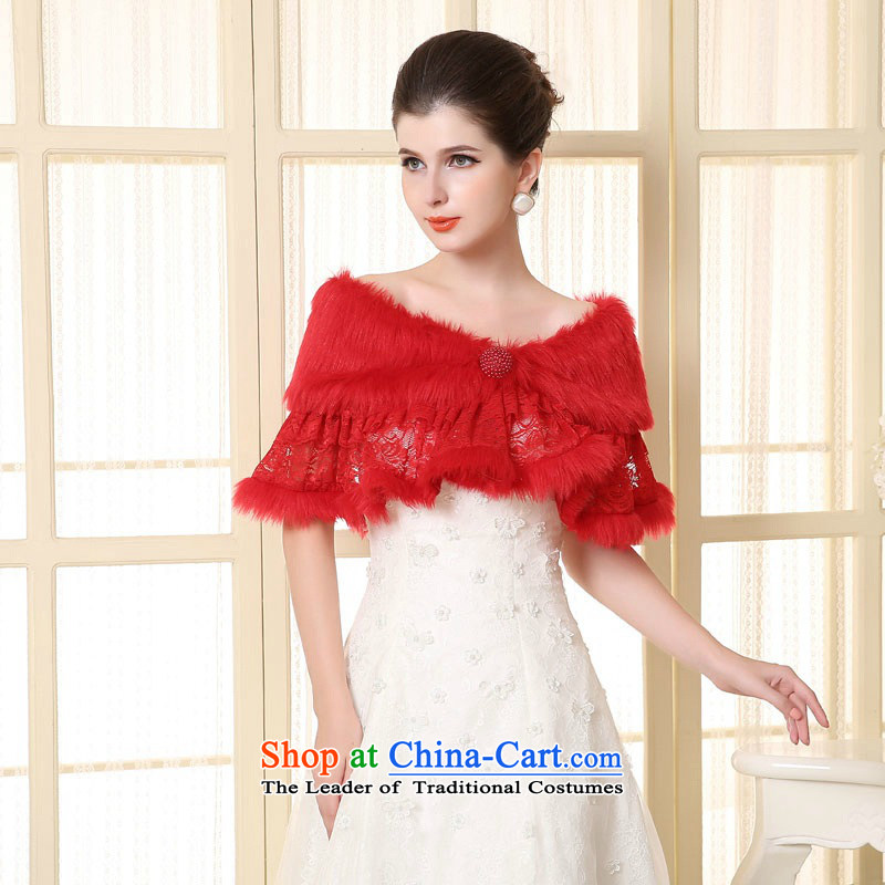 Time the new 2015 Syria lace gross shawl wedding dresses qipao bridesmaid marriage jacket bride shawl red autumn and winter time, Syria has been pressed red shopping on the Internet