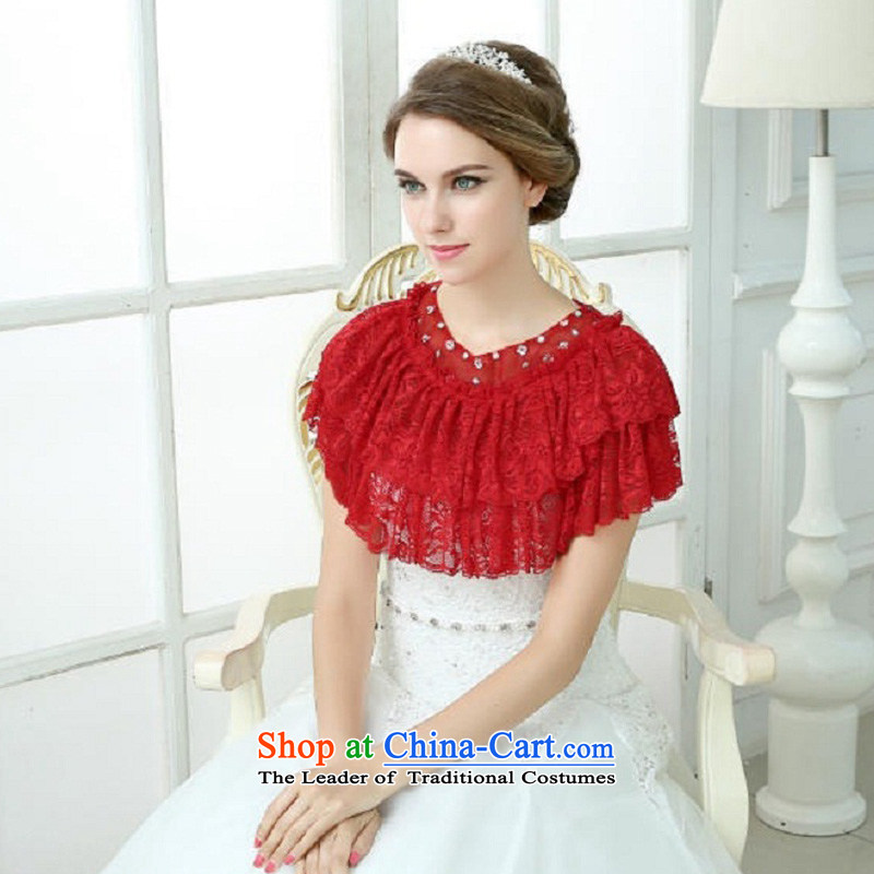 Time the new 2015 Syria marriages lace shawl wedding dresses qipao accessories of autumn and winter thin red, white, time yarn shawl Syrian shopping on the Internet has been pressed.