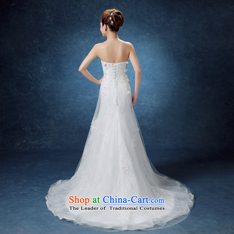 The knot true love wedding dresses new bride in summer and autumn 2015 Graphics thin Sau San chest anointed tail diamond strap wedding white S Chengjia True Love , , , shopping on the Internet