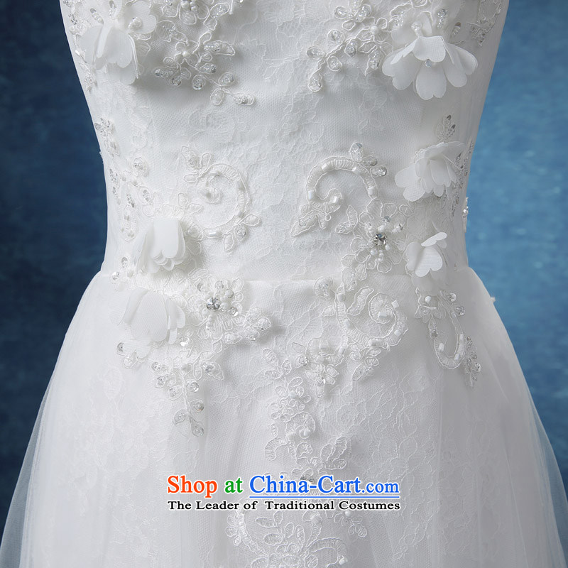 The knot true love wedding dresses new bride in summer and autumn 2015 Graphics thin Sau San chest anointed tail diamond strap wedding white S Chengjia True Love , , , shopping on the Internet