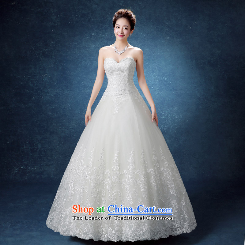 The knot true love of autumn and winter 2015 new stylish wedding dresses marriages video thin Korean shoulders alignment with chest lace white S Chengjia True Love , , , shopping on the Internet