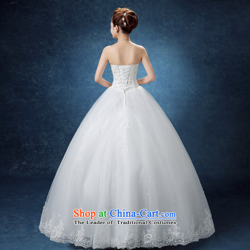 The knot true love Korean Style New 2015 wedding dresses alignment with chest marriages women pregnant women for larger thick MM video thin wedding summer White XL, married a true love , , , shopping on the Internet