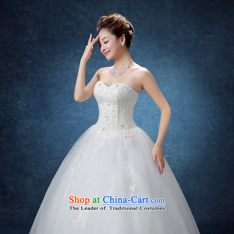 The knot true love Korean Style New 2015 wedding dresses alignment with chest marriages women pregnant women for larger thick MM video thin wedding summer White XL, married a true love , , , shopping on the Internet