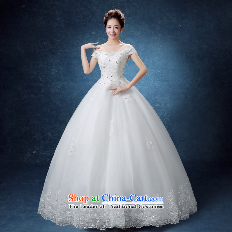 The knot True Love 2015 wedding dresses new Summer Wedding bride Korea pregnant women Layout Align to larger fields shoulder wedding autumn and winter White M picture, prices, brand platters! The elections are supplied in the national character of distribution, so action, buy now enjoy more preferential! As soon as possible.