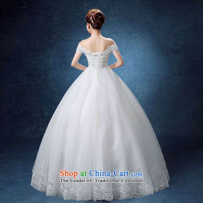The knot True Love 2015 wedding dresses new Summer Wedding bride Korea pregnant women Layout Align to larger fields shoulder wedding autumn and winter White M Chengjia True Love , , , shopping on the Internet