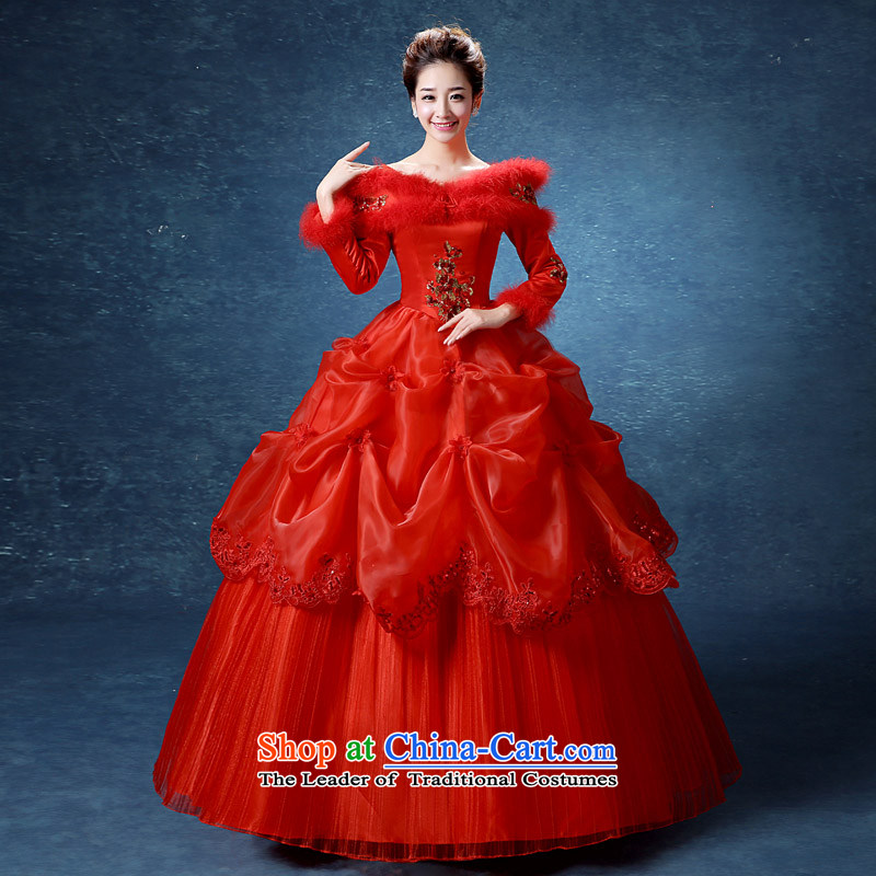 The knot true love Korean Style New 2015 Graphics thin winter wedding dress white long-sleeved cotton plus winter autumn and winter for the Korean version of the Winter Gross (red + 3-piece set L photo, prices, brand platters! The elections are supplied in the national character of distribution, so action, buy now enjoy more preferential! As soon as possible.