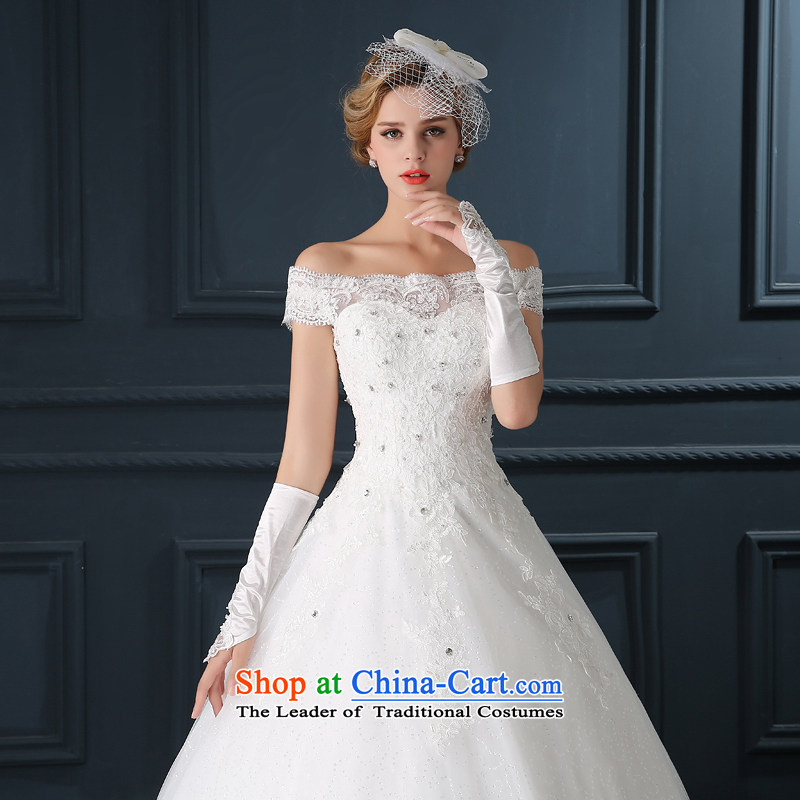 Wedding dress 2015 new Korean minimalist A Field Alignment to customize the bride skirt video word thin shoulders wedding female white XXL, hundreds of products has been pressed. Mr Martin LEE shopping on the Internet