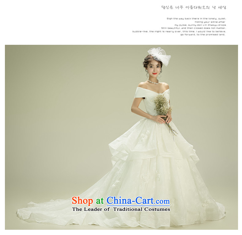 2015 new Korean wiping the chest wedding tail of the word shoulder wedding dress the Sau San bride white L picture, prices, brand platters! The elections are supplied in the national character of distribution, so action, buy now enjoy more preferential! As soon as possible.