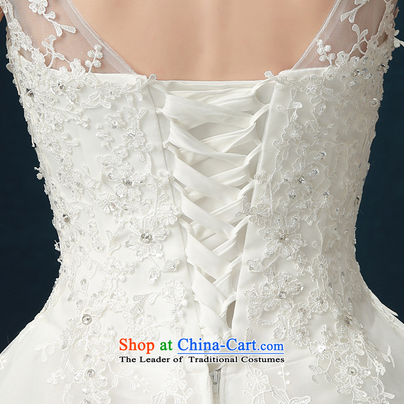 Jiang wedding dresses seal 2015 autumn and winter Korean brides wedding dress skirt white lace a large shoulder straps to align the Sau San wedding dress bon bon female white M seal Jiang shopping on the Internet has been pressed.