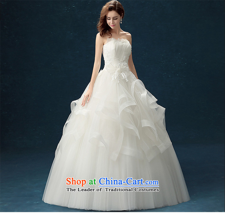 Seal Jiang wedding dresses of autumn and winter 2015 Korean brides anointed Chest Flower white wedding dress code with large Sau San to align the wedding dress female white M picture, prices, brand platters! The elections are supplied in the national character of distribution, so action, buy now enjoy more preferential! As soon as possible.