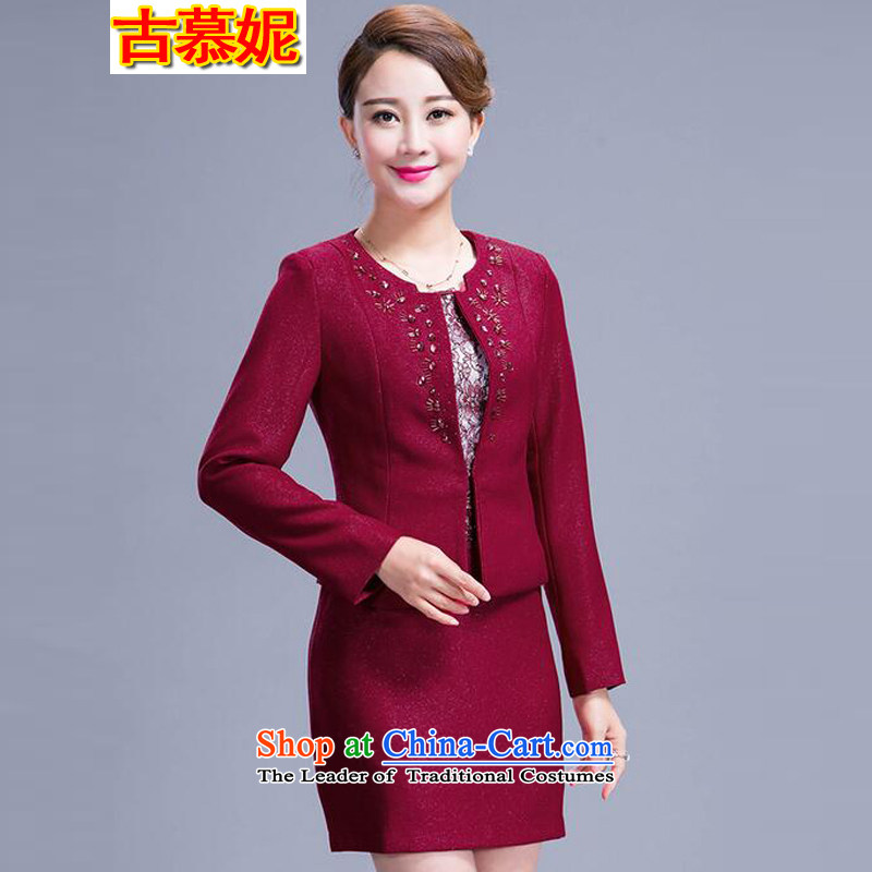 The 2015 autumn ancient Connie boxed wedding ceremony for larger older women's mother with two-piece dresses RED M, Mrs Jenny Wallis (GUMUNI improve) , , , shopping on the Internet