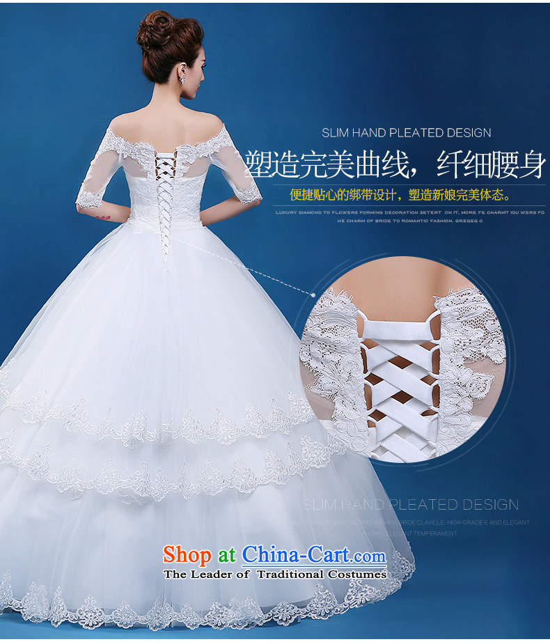 Wedding dress of autumn and winter 2015 new stylish slotted shoulder bride wedding minimalist in Sau San lace align the Cuff to custom White XXL picture, prices, brand platters! The elections are supplied in the national character of distribution, so action, buy now enjoy more preferential! As soon as possible.