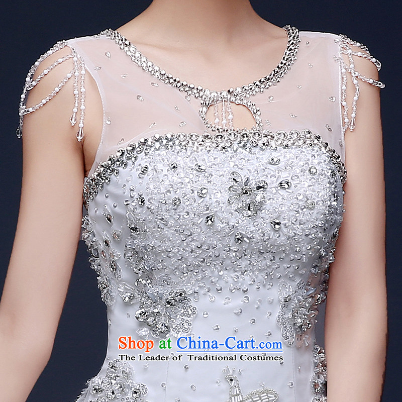 Wedding dresses 2015 Summer new Korean shoulders diamond marriages to align graphics Sau San thin shoulders a female white , Beverly (tingbeier ting) , , , shopping on the Internet