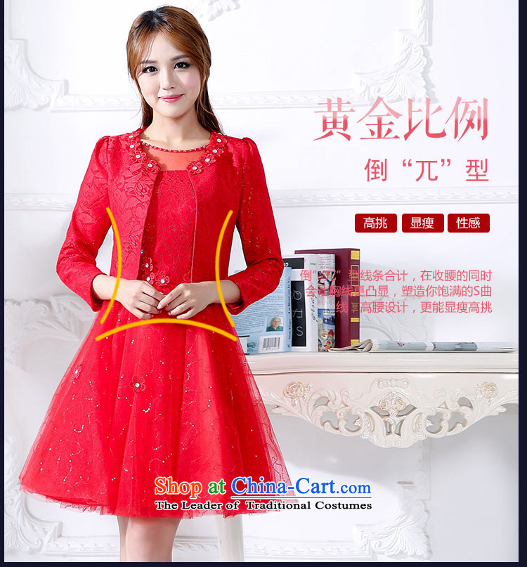 Ms Rebecca Pun stylish shops to door service bridal wedding dress bows long-sleeved red lace skirt kit for autumn and winter in long red XXL picture, prices, brand platters! The elections are supplied in the national character of distribution, so action, buy now enjoy more preferential! As soon as possible.