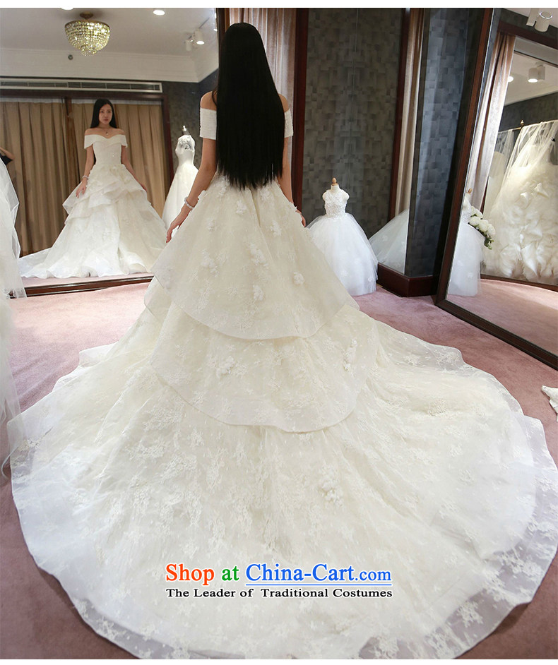 Beverly Ting 2015 Autumn new long tail wedding dresses Korean word shoulder v-neck marriages wedding photography custom autumn white streak of L photo, prices, brand platters! The elections are supplied in the national character of distribution, so action, buy now enjoy more preferential! As soon as possible.