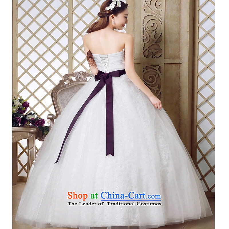 As wedding dresses, 2015 New Korean anointed chest to Sau San video thin minimalist bon bon skirt straps, Wedding White XL, on risk has been pressed shopping on the Internet