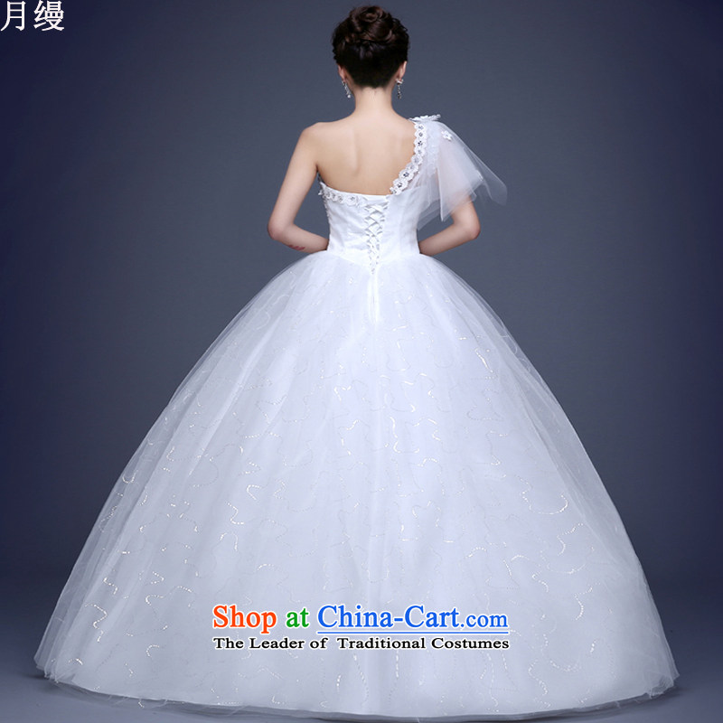 The following new paragraph on 2015 wedding dresses winter Korean fashion lace shoulder to align the large white XXL, video thin on the risk of Sau San shopping on the Internet has been pressed.