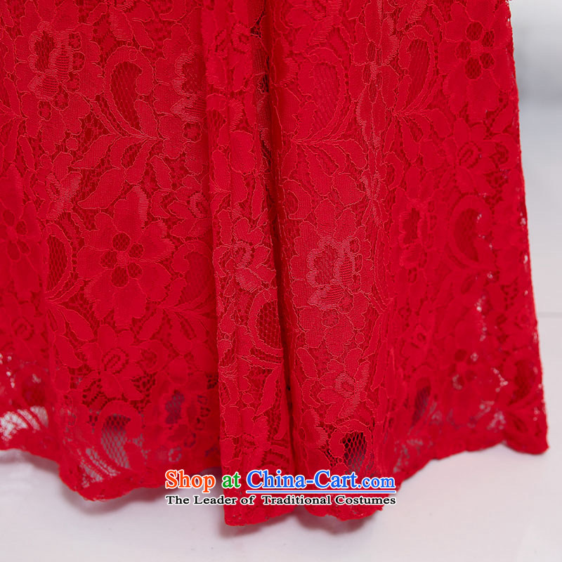 The Taliban Slobodan bride bows services 2015 new red wedding dress single shoulder length) Mr Ronald wedding video thin dresses of autumn and winter red XL, Taliban Slobodan (BANMILUO) , , , shopping on the Internet
