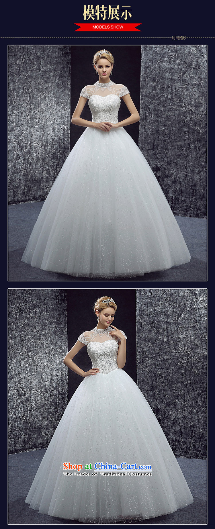 7 7 color tone 2015 new palace to align the collar of the word wedding fashion bridal package shoulder shoulder bon bon skirt wedding dress H090 white tailored (does not allow) Picture, prices, brand platters! The elections are supplied in the national character of distribution, so action, buy now enjoy more preferential! As soon as possible.