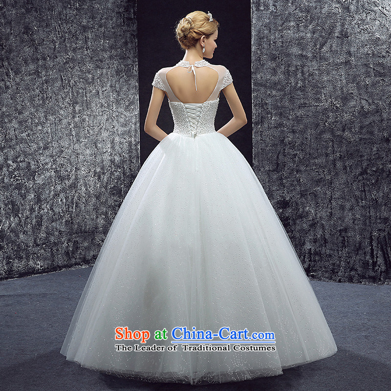 7 7 color tone 2015 new palace to align the collar of the word wedding fashion bridal package shoulder shoulder bon bon skirt wedding dress H090 white tailored (does not allow) 7 7 Color Tone , , , shopping on the Internet