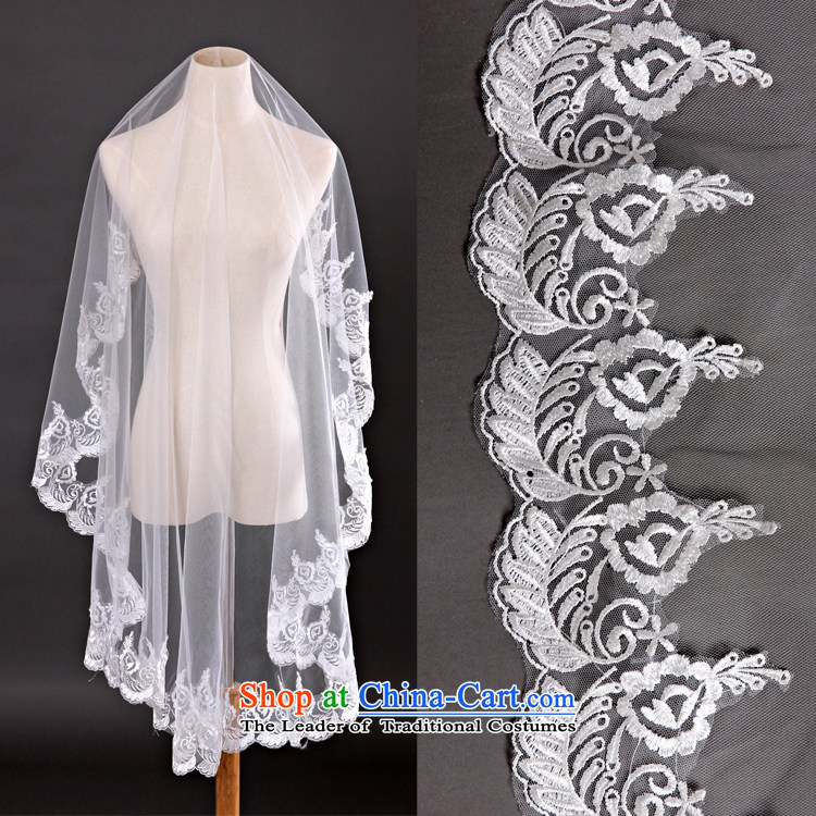 Time and legal marriages Syrian 2015 new Korean romantic white lace 1.5 m to 3 m long, wedding headdress White 3M picture, prices, brand platters! The elections are supplied in the national character of distribution, so action, buy now enjoy more preferential! As soon as possible.