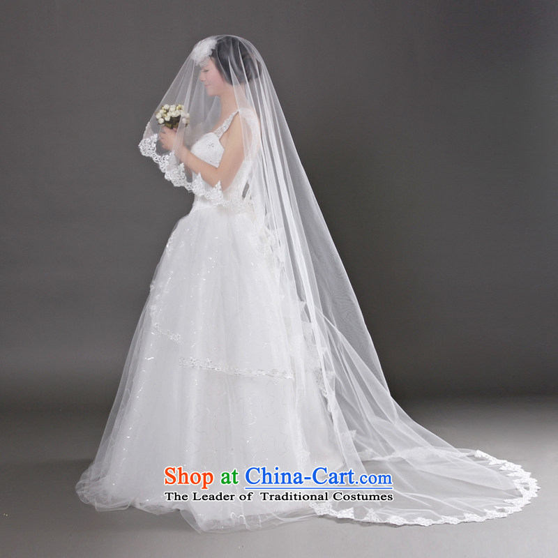 Time Syrian Korean Style New lace long marriages and legal wedding and legal 1.5 m on chip lace white dress Accessories 3 m 1,5 Mhz Clock Syrian shopping on the Internet has been pressed.