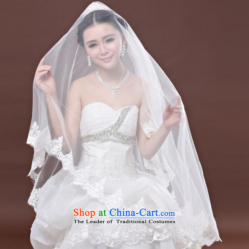 Time Syrian Korean Style New lace long marriages and legal wedding and legal 1.5 m on chip lace white dress Accessories 3 m 1,5 Mhz Clock Syrian shopping on the Internet has been pressed.