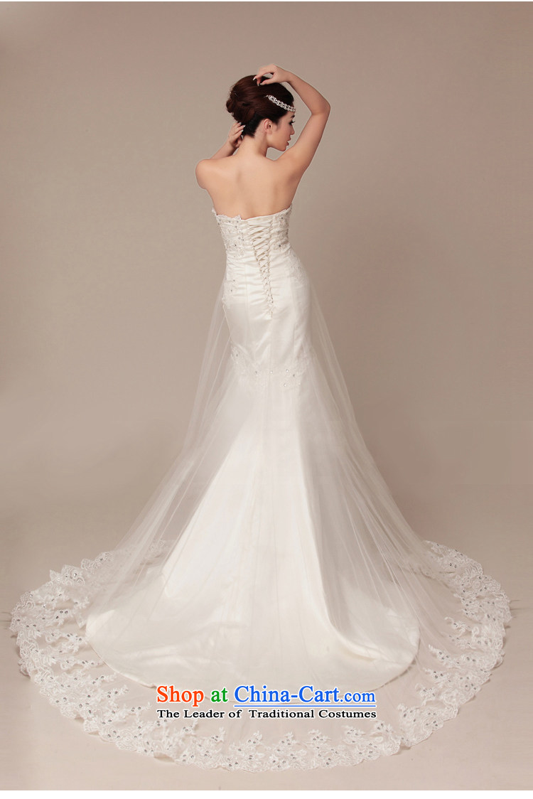 As wedding dresses, 2015 New Korean crowsfoot long tail Sau San lace wipe his chest retro wedding White M pictures, prices, brand platters! The elections are supplied in the national character of distribution, so action, buy now enjoy more preferential! As soon as possible.