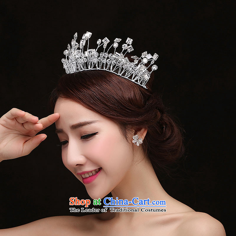 The Syrian brides head-dress time Korean lace water drill length headdress hairbands continental Queen's Head Ornaments Crown wedding was adorned with small, will crown time Syrian shopping on the Internet has been pressed.