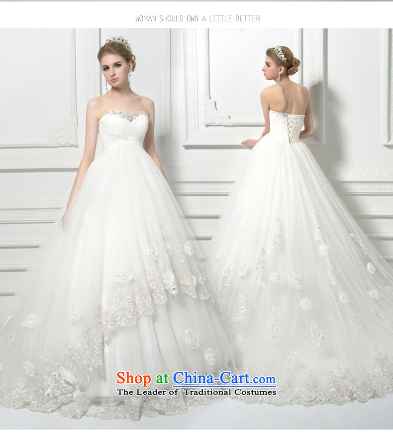 Wedding dress of autumn and winter 2015 new water drilling and chest pregnant women high waist wedding deluxe tail high-end custom western large white L pictures, Sau San price, brand platters! The elections are supplied in the national character of distribution, so action, buy now enjoy more preferential! As soon as possible.