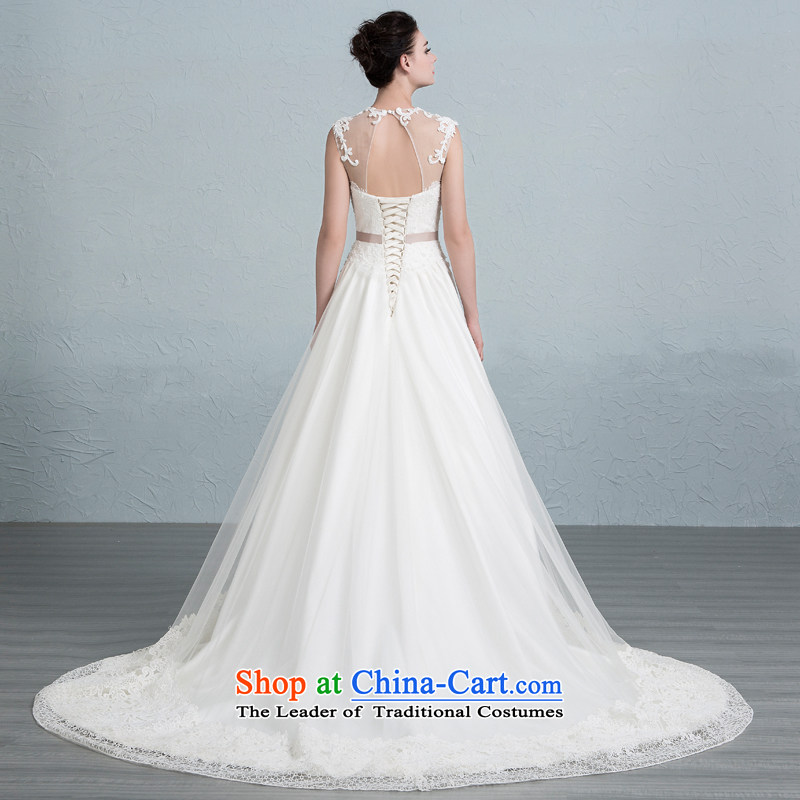 There is set qionghua wedding dresses larger lace strap small trailing white Sau San 4 yards, HOC , , , shopping on the Internet