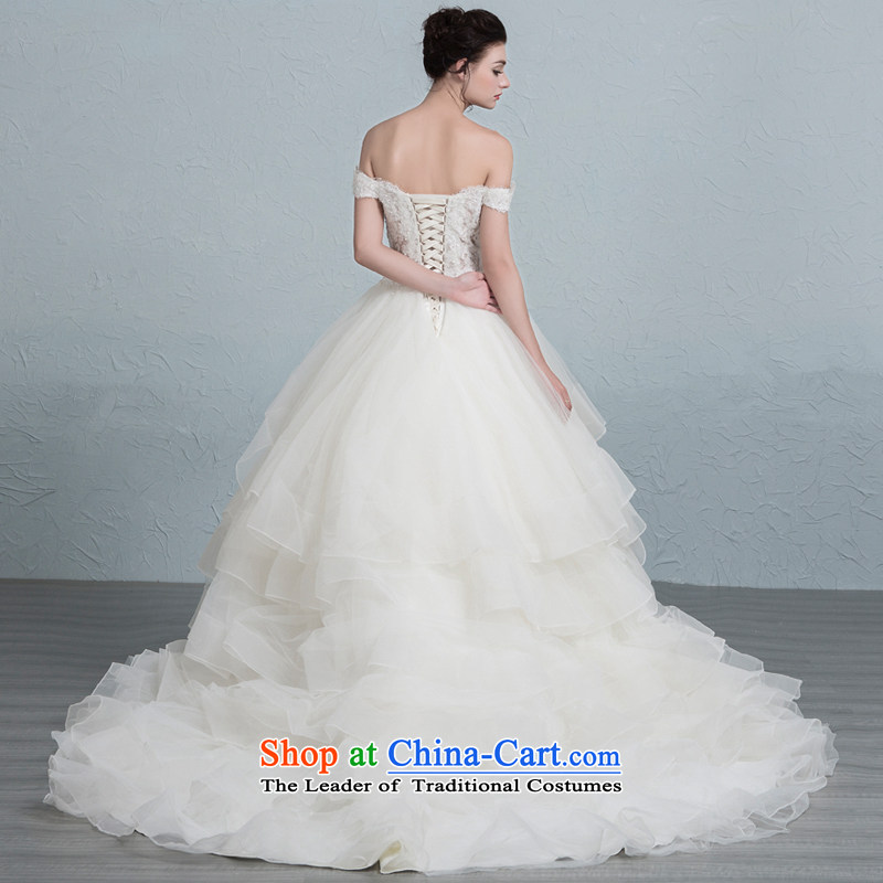 There is set to sponsor a wedding dresses field shoulder Sau San video thin billowy flounces small trailing white 10 yards, HOC , , , shopping on the Internet