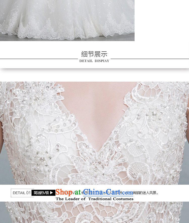 There is much in the new set wedding dress shoulders V-Neck Strap lace Sau San small trailing white tailored picture, prices, brand platters! The elections are supplied in the national character of distribution, so action, buy now enjoy more preferential! As soon as possible.