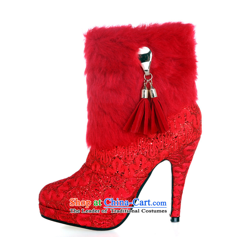 Rain-sang Yi marriages new winter boots marriages warm boots wedding shoes bootie XZ047 red 37, rain-sang Yi shopping on the Internet has been pressed.