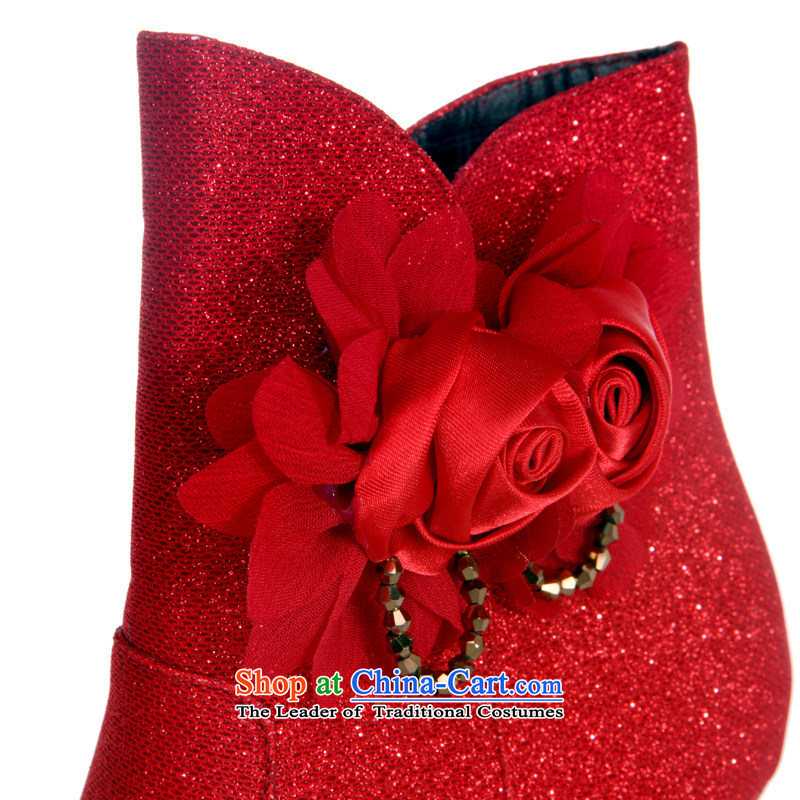 Rain-sang Yi marriages new autumn and winter boots marriages warm boots wedding dresses bootie XZ048 shoes Golden 35 pictures, prices, brand platters! The elections are supplied in the national character of distribution, so action, buy now enjoy more preferential! As soon as possible.