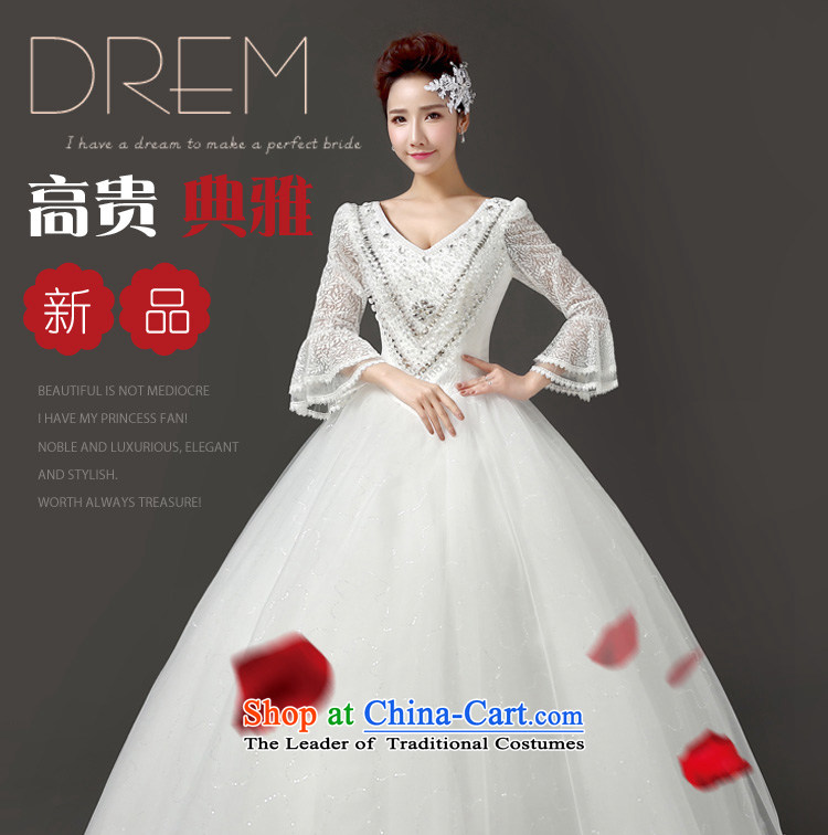 In 2015 the new friends marriages wedding of autumn and winter Korean version 9 to the thin word cuff shoulder marriage horn cuff wedding winter wedding white L waist 2.1 foot picture, prices, brand platters! The elections are supplied in the national character of distribution, so action, buy now enjoy more preferential! As soon as possible.