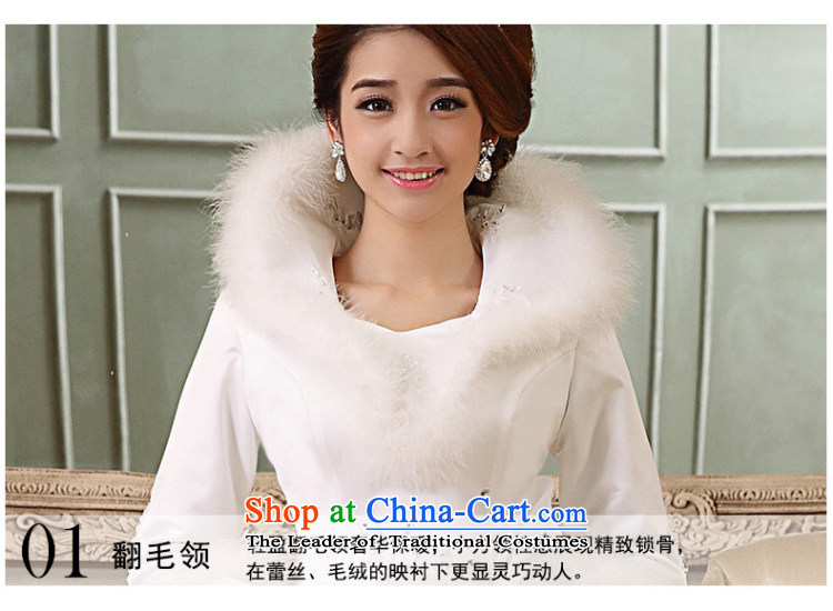 Naoji a winter new thick to align the Korean marriages long-sleeved plus the word cotton shoulder Wedding 1082 White M picture, prices, brand platters! The elections are supplied in the national character of distribution, so action, buy now enjoy more preferential! As soon as possible.