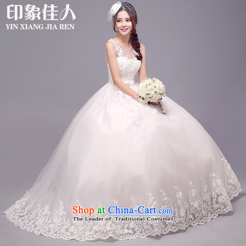 Starring impression wedding dresses autumn 2015 new Korean minimalist shoulders to align graphics thin marriages a field shoulder wedding , starring impression shopping on the Internet has been pressed.