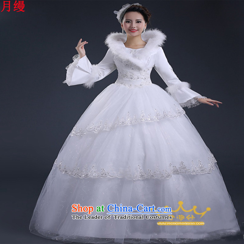 On earlier winter wedding dresses new 2015 gross for a field to align the shoulder long-sleeved thick Sau San video thin bride wedding red on risk S, shopping on the Internet has been pressed.